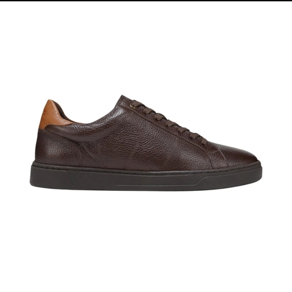 Vionic Lucas II - Men's Casual Comfort Leather Sneaker Chocolate Ganache Brown